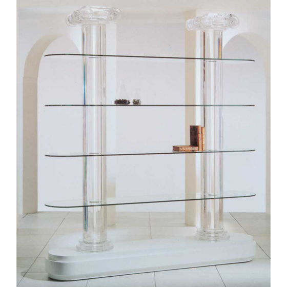 BIBLIOTHEQUE DE LUXE EN VERRE 