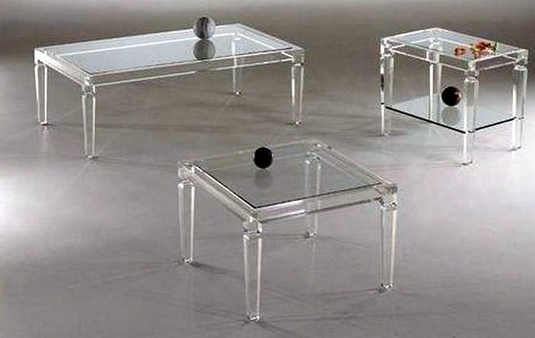 Tables transparentes de luxe Paris