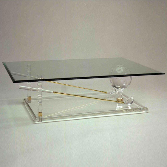 TABLE BASSE EN VERRE