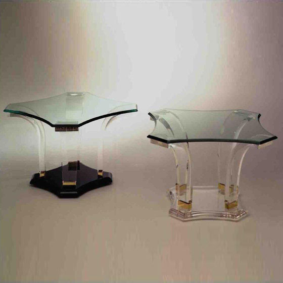 TABLES BASSE EN VERRE 