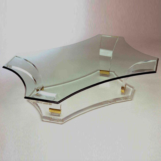 TABLE BASSE EN VERRE DE LUXE