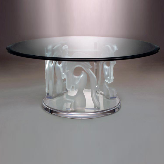TABLE BASSE EN VERRE