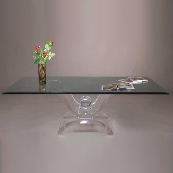 TABLE BASSE EN VERRE