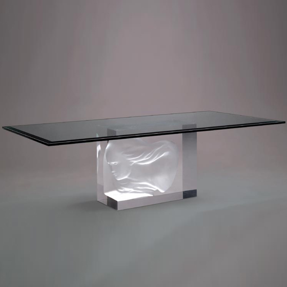 TABLE BASSE EN VERRE
