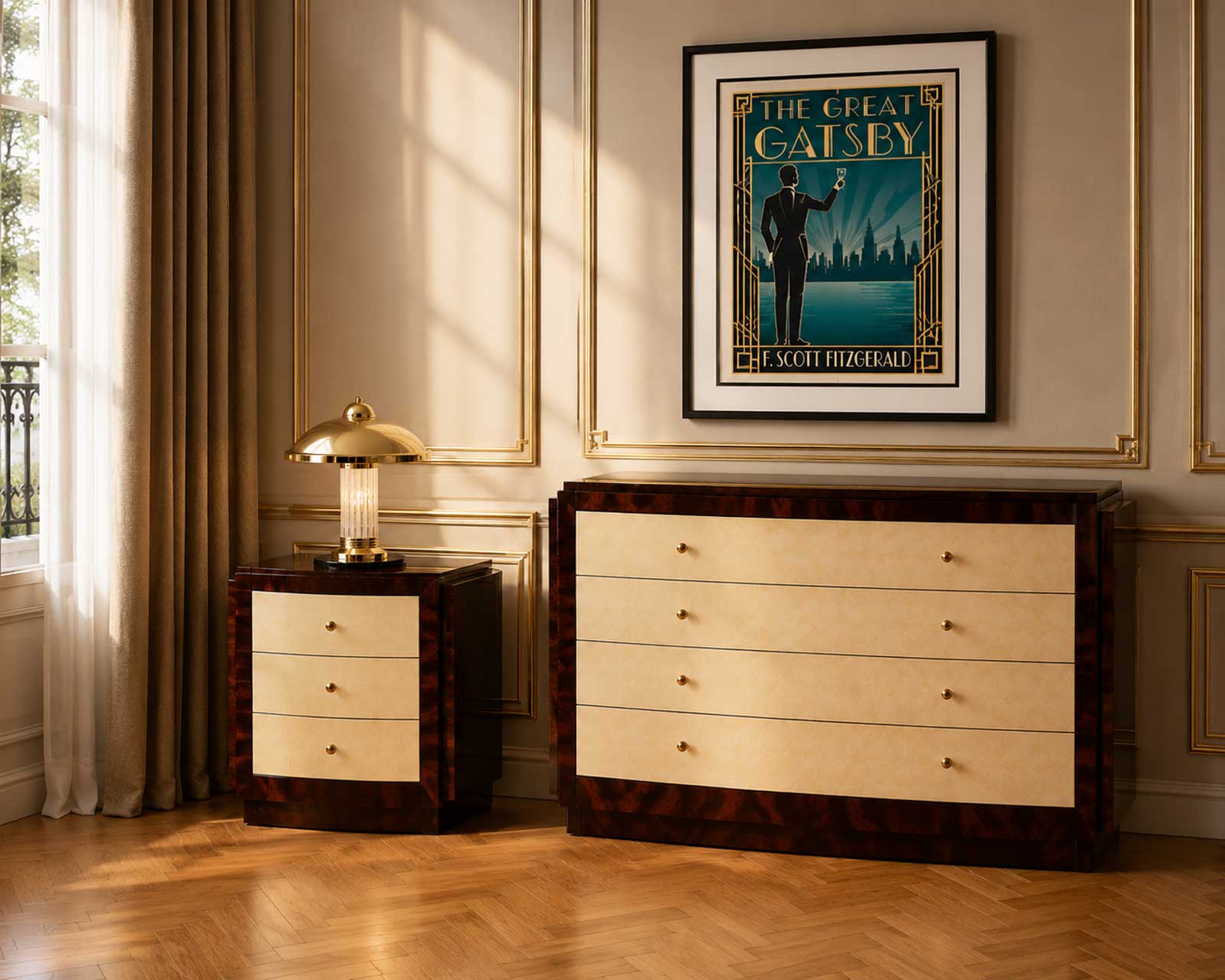 Chevets et Commodes Art Déco Hifigeny