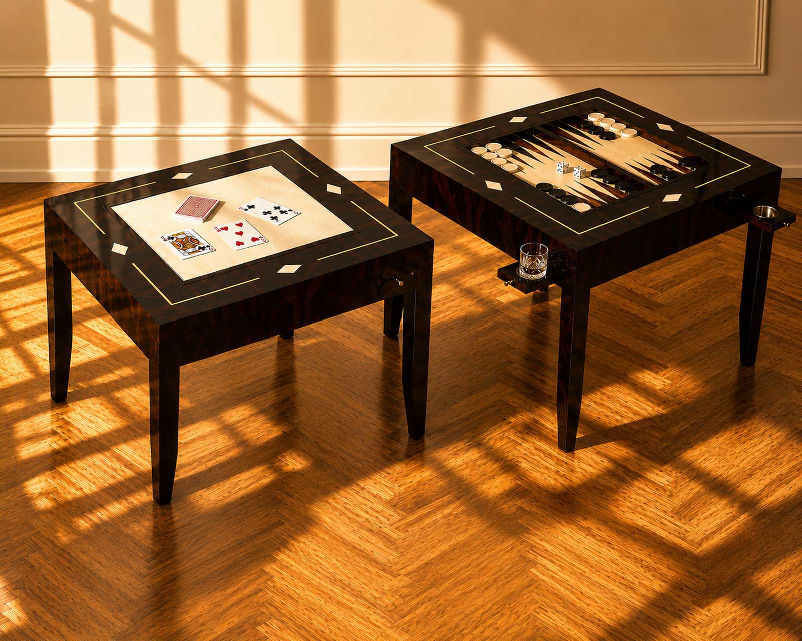 Tables de jeux Art Déco Hifigeny