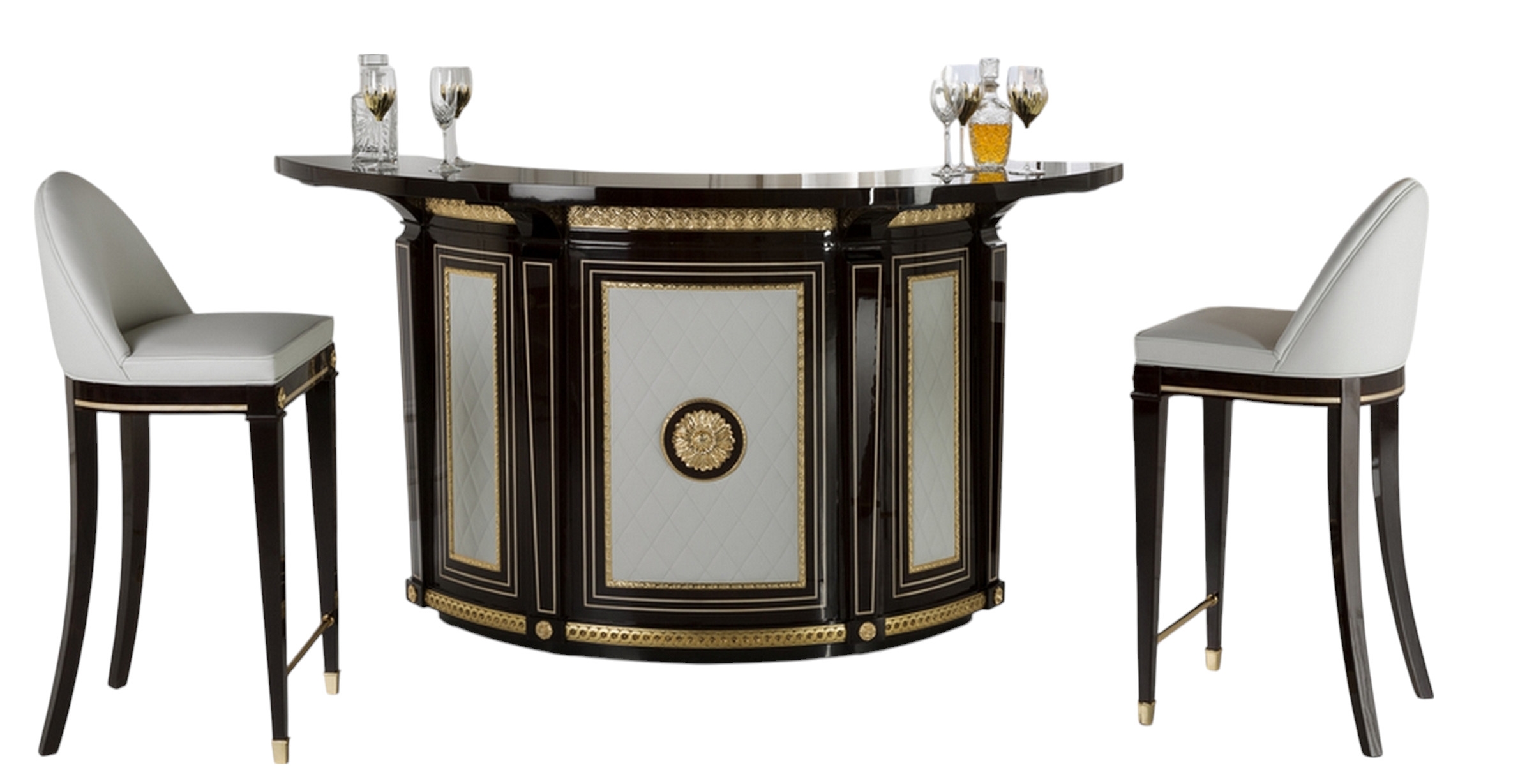 Bar-comptoir de luxe style art déco