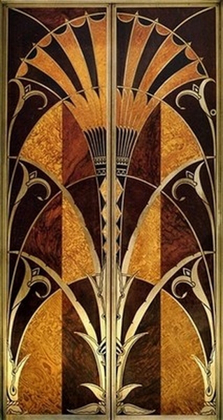 Porte marqueterie 1930 Paris