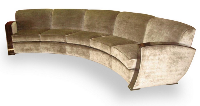 Product Artdeco curved sofa 