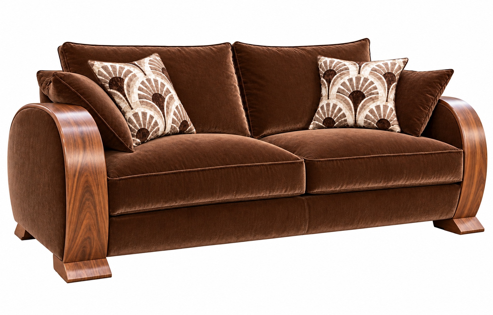 Hifigeny Art Déco Canapé art déco 2 places de luxe