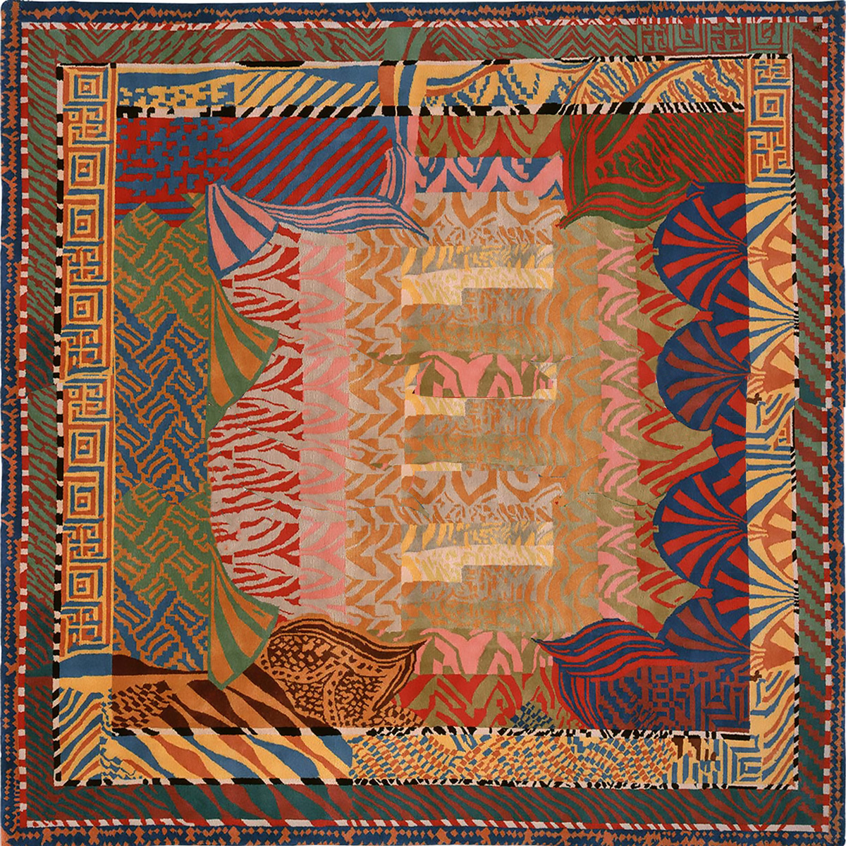 Hifigeny Art Déco Art deco square carpet