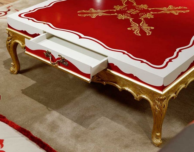 Baroque luxury coffee table