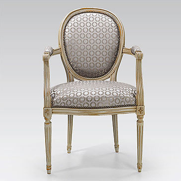 Fauteuil medaillon Louis XVI 