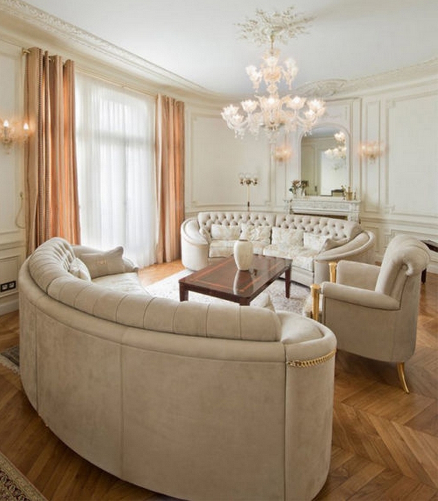 Luxury arched baroque sofa 