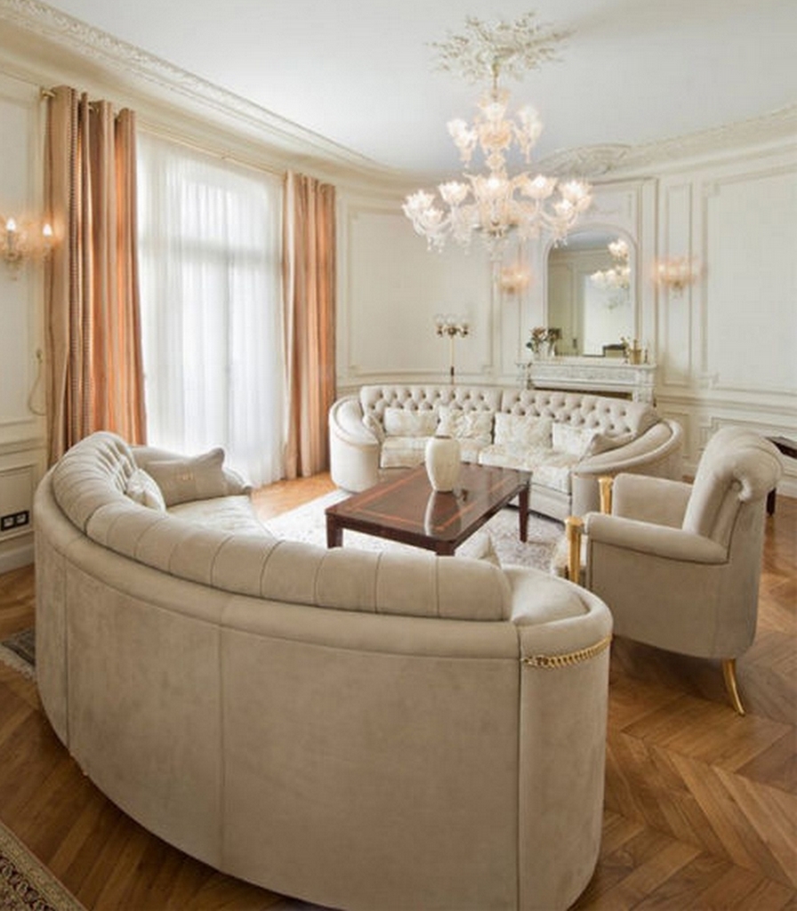 Projet salon baroque de luxe