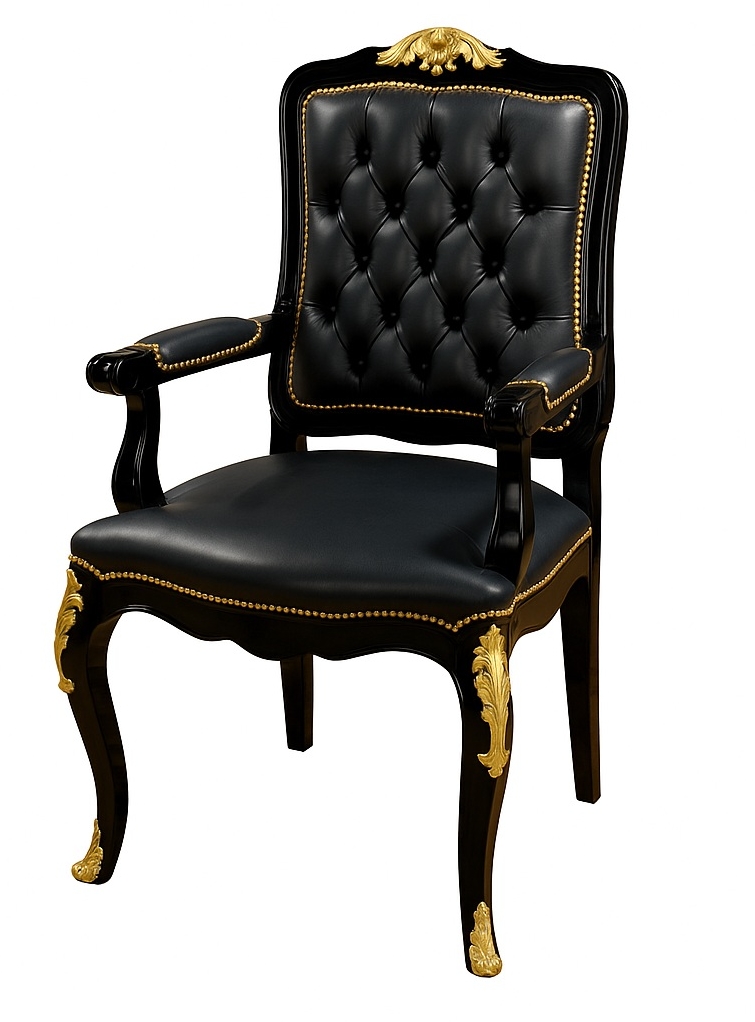 Fauteuil de bureau baroque de luxe