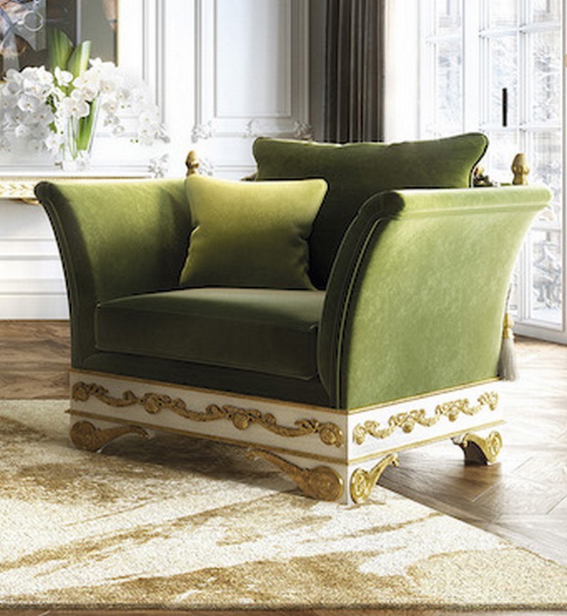 Luxury art deco armchair