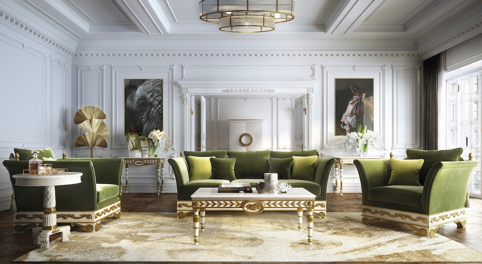 Luxury baroque lounge