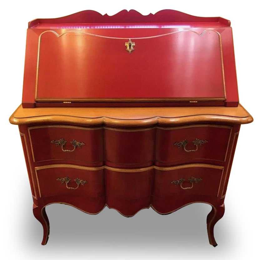 Commode-secrétaire baroque de luxe