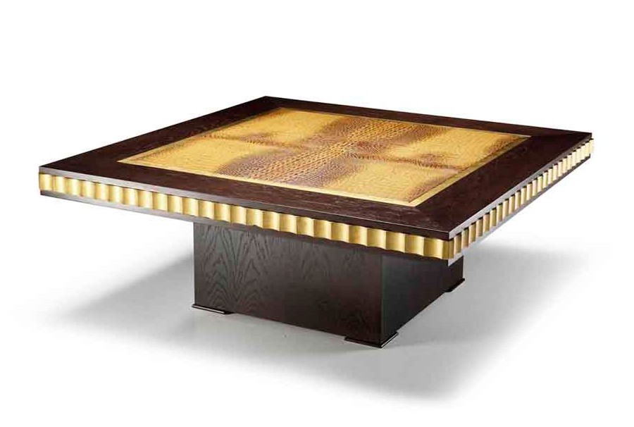 Modèle Table basse cuir croco Paris