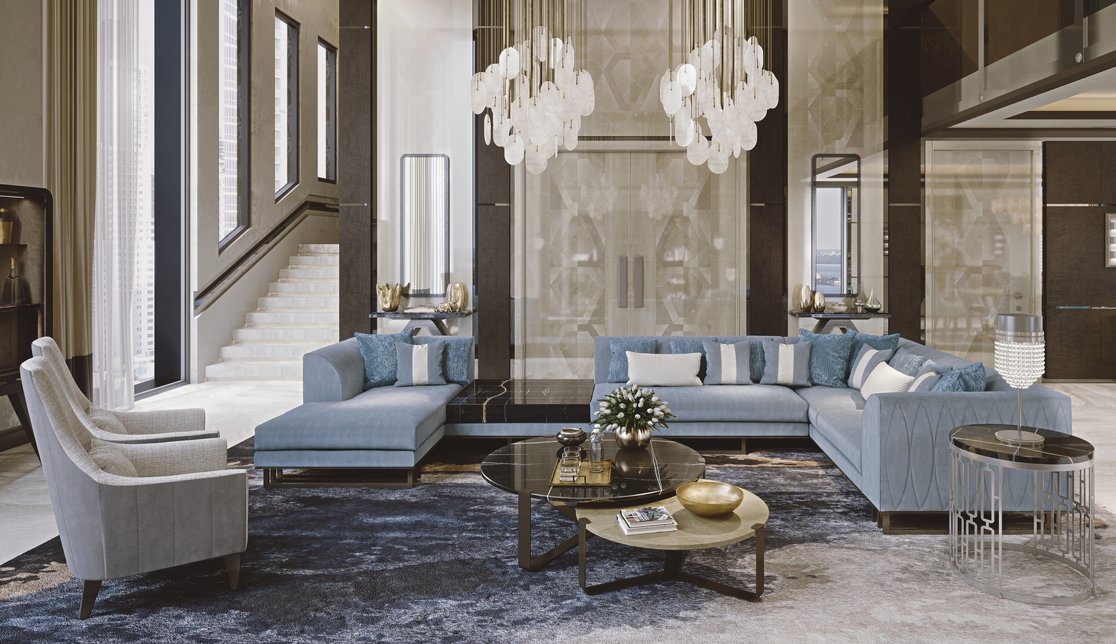 Luxury corner modern sofa