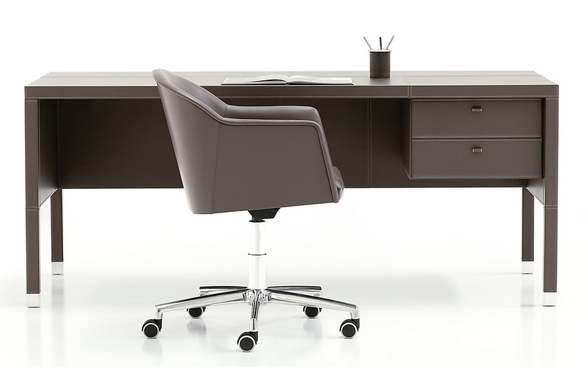 Bureau de luxe en cuir