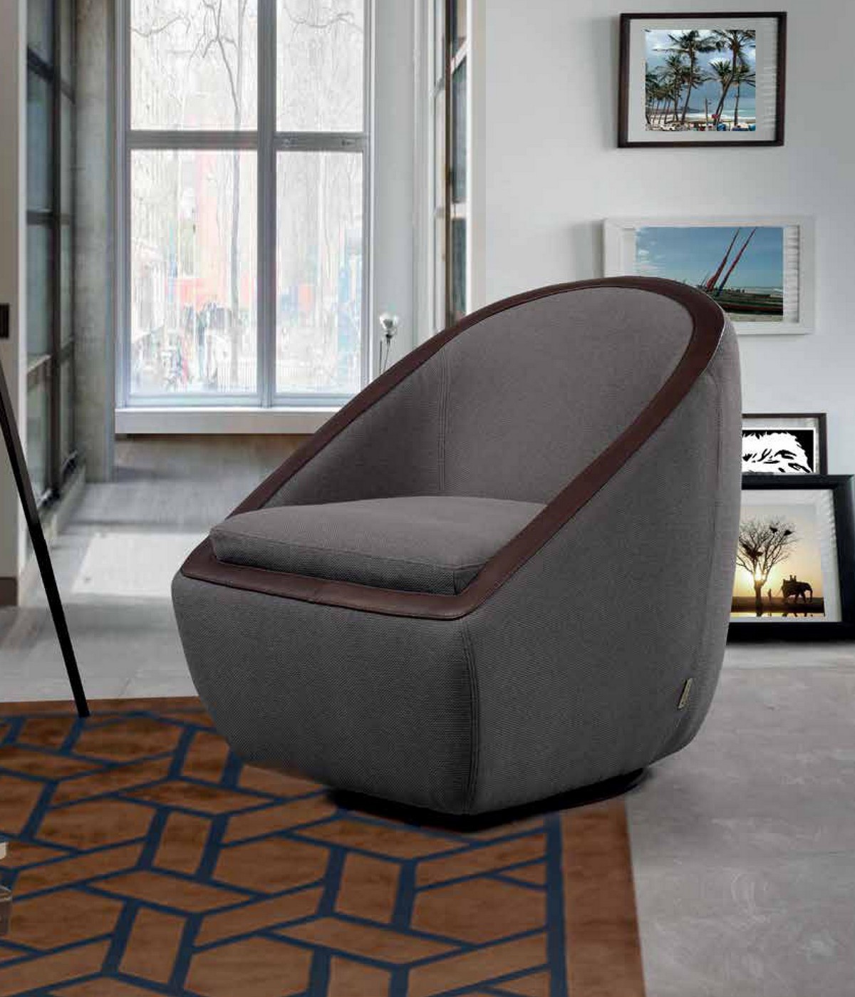 Fauteuil cuir pivotant Paris