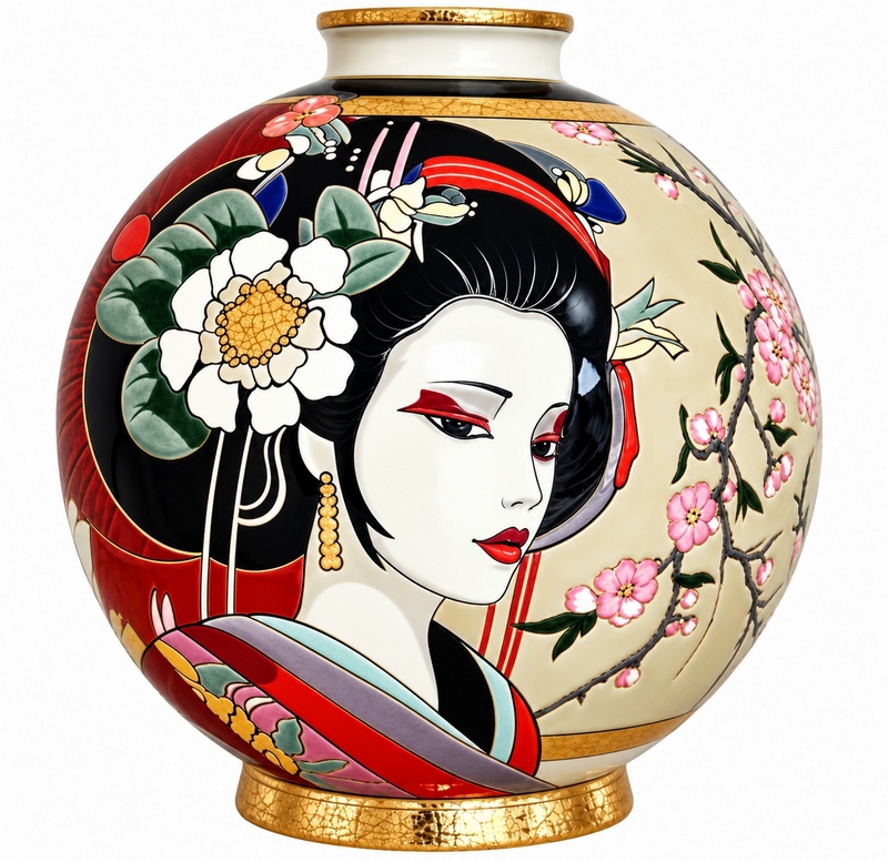 Hifigeny Art Déco Boule coloniale Emaux de Longwy