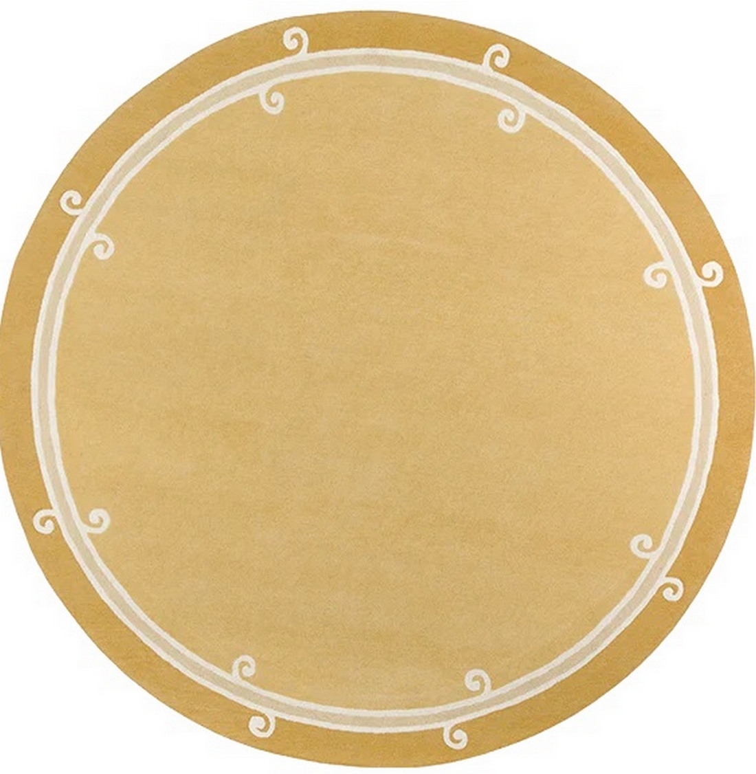 Tapis rond en laine
