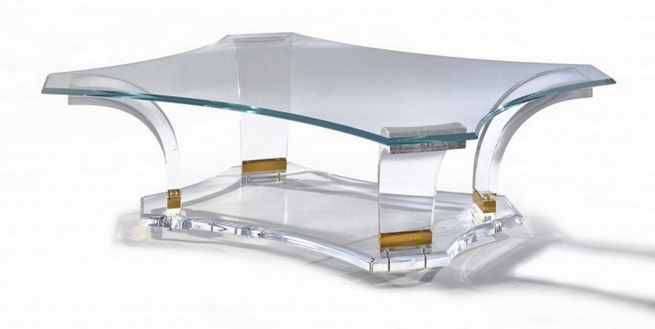 Modèle Table basse transparente de Luxe Paris