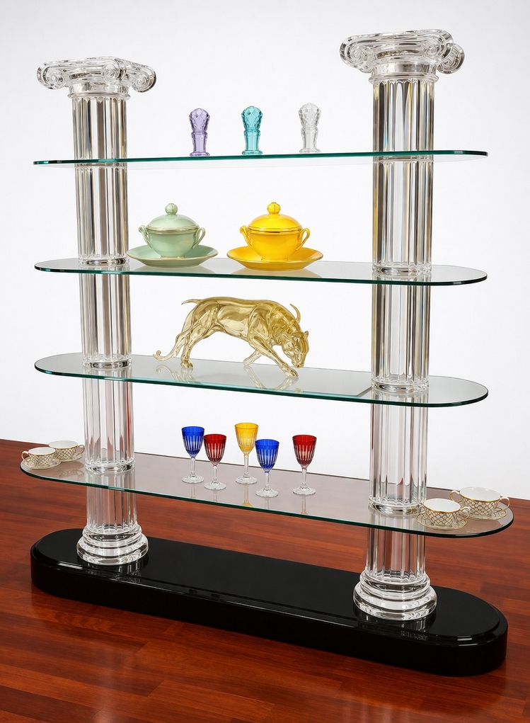 Vitrine transparente de luxe