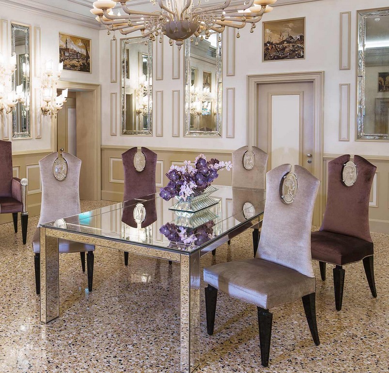 Salle à manger miroir de Luxe Paris