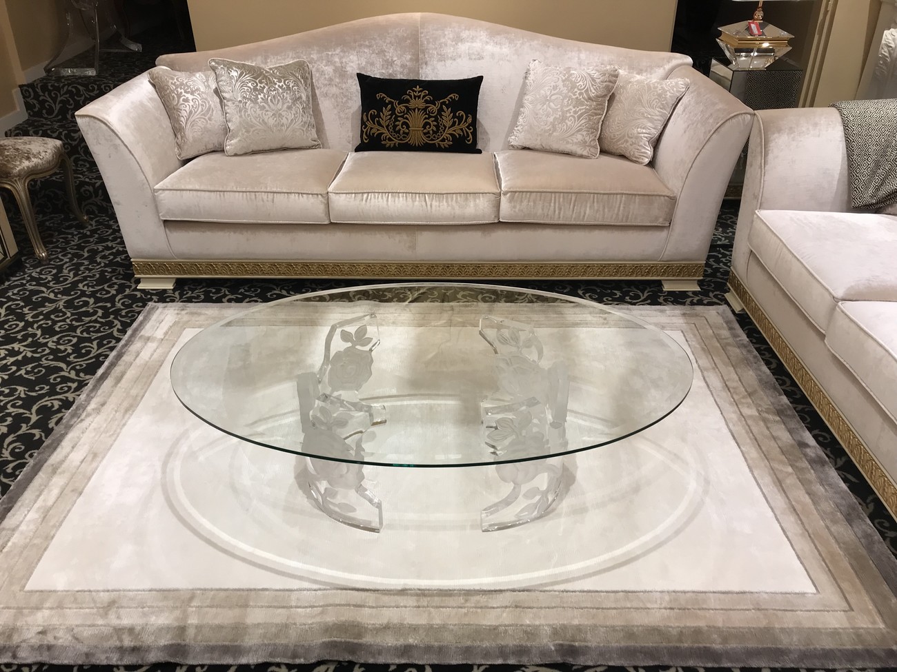 Transparent coffee table